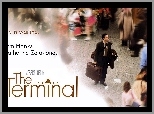 bagaż, ludzie, Tom Hanks, The Terminal, napisy