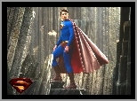 Superman Returns, Brandon Routh, beton, peleryna