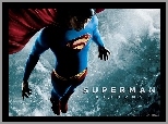 Superman Returns, Brandon Routh, niebo, leci