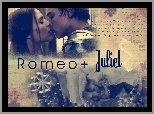 napisy, pocałunek, Leonardo DiCaprio, Romeo And Juliet, Claire Danes