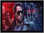 Grafika, Aktor, Film, The Terminator, Arnold Schwarzenegger, Paul Winfield