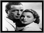 Casablanca, Ingrid Bergman, przytuleni, Humphrey Bogart