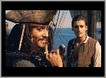 statek, Johnny Depp, Piraci Z Karaibów, Orlando Bloom