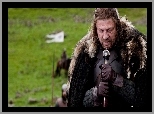 Eddard Stark - Sean Bean, Skupienie, Game of Thrones, Gra o tron, Miecz