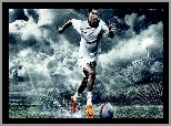 Piłkarz, Deszcz, Cristiano Ronaldo, Boisko