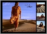pustynia, Heath Ledger, pomarańczowy strój