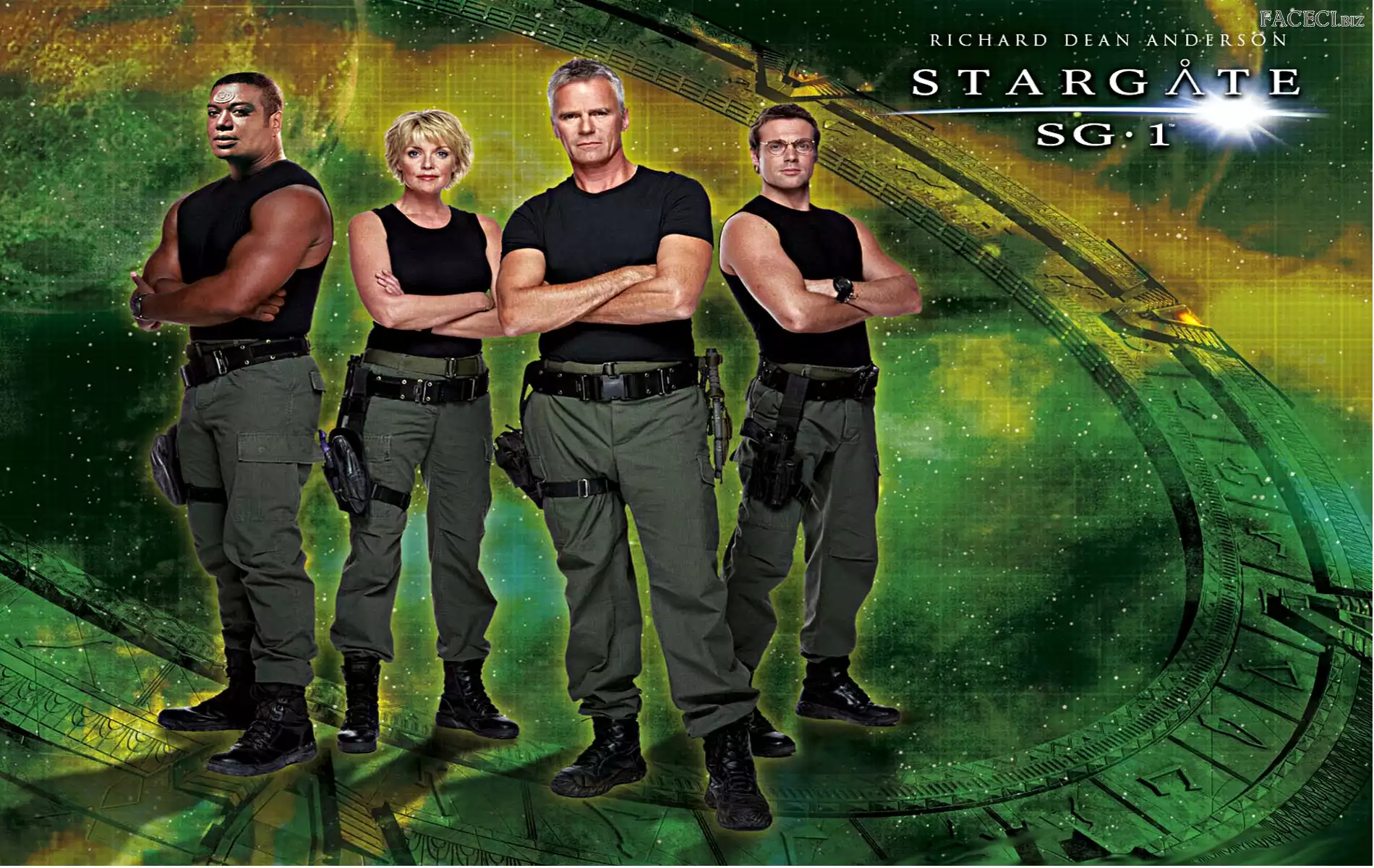Serial, Christopher Judge, Gwiezdne wrota, Richard Dean Anderson, Michael Shanks, Stargate SG 1, Amanda Tapping